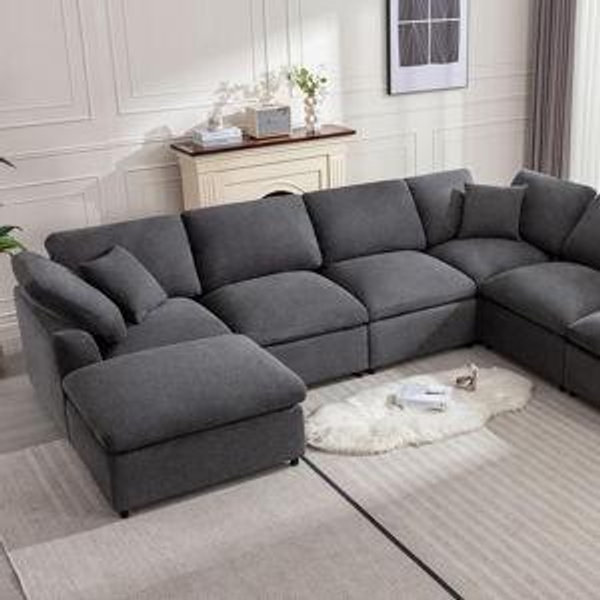 A basement couch