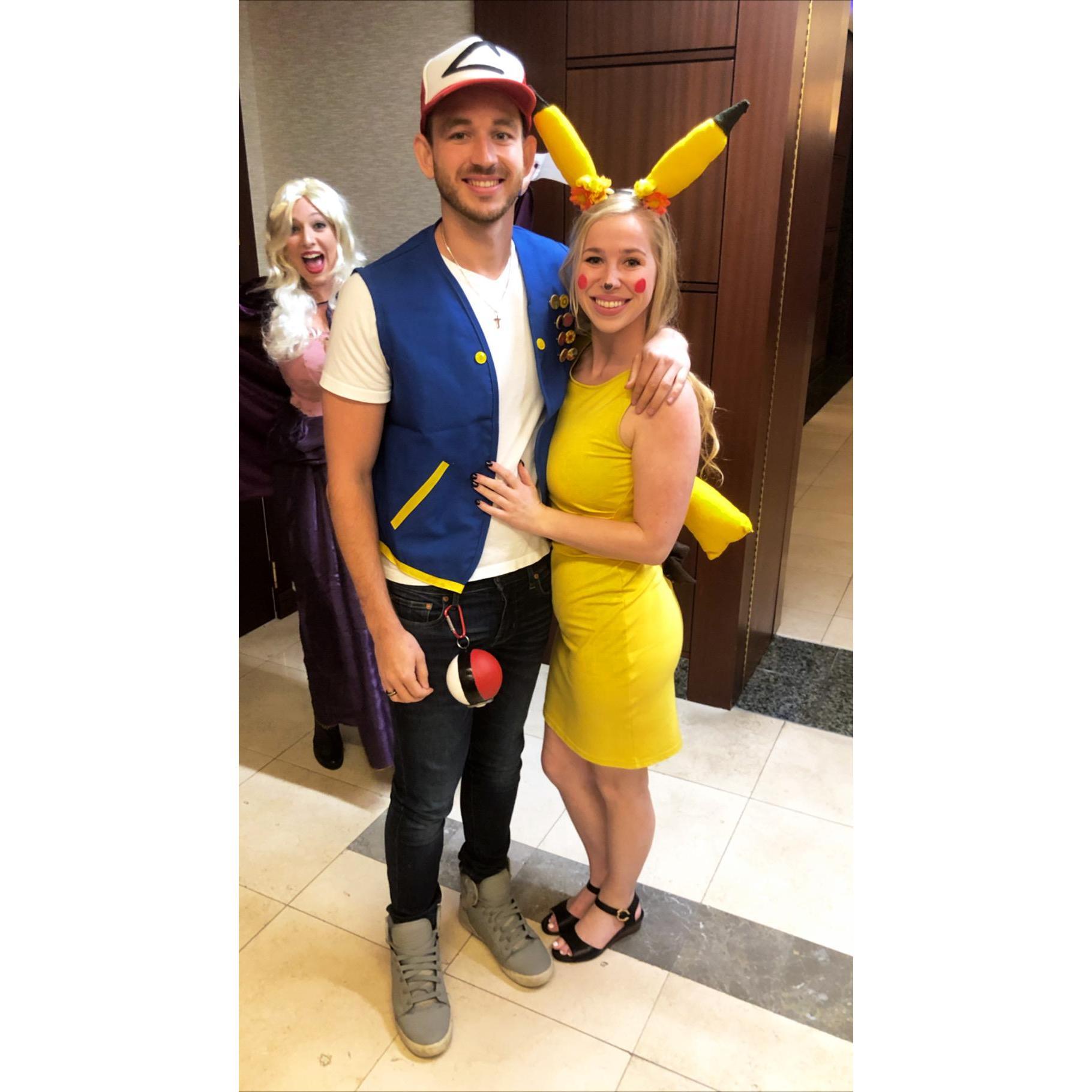 Pikachu and Ash!