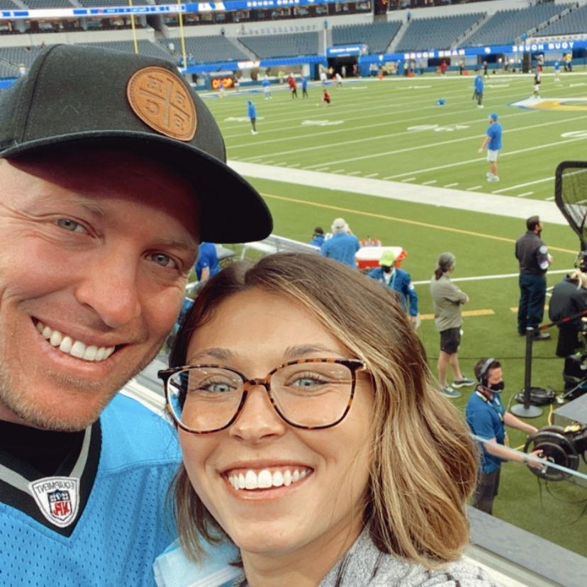 Emily's first NFL game