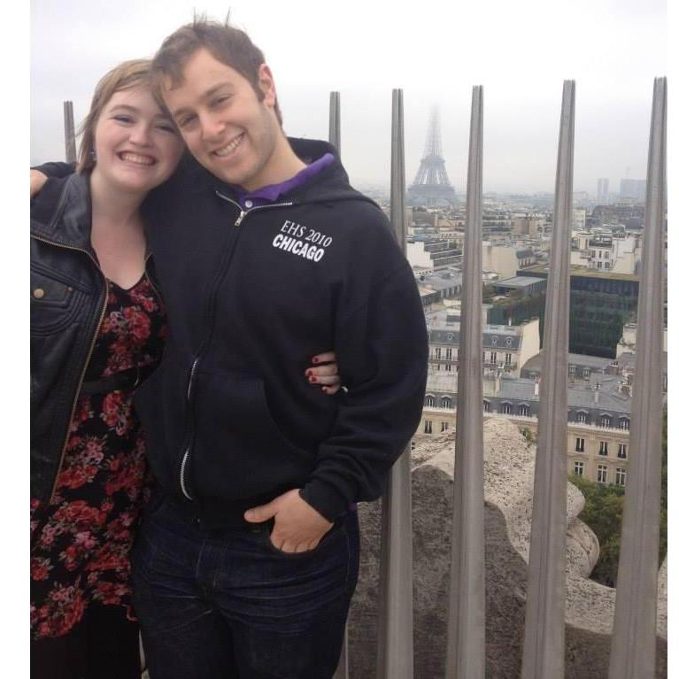 Brandon studied abroad in London, and Meg studied in Lyon, France. This is from our trip to meet each other in Paris!