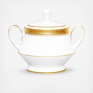 Crestwood Gold Sugar Bowl with Cover