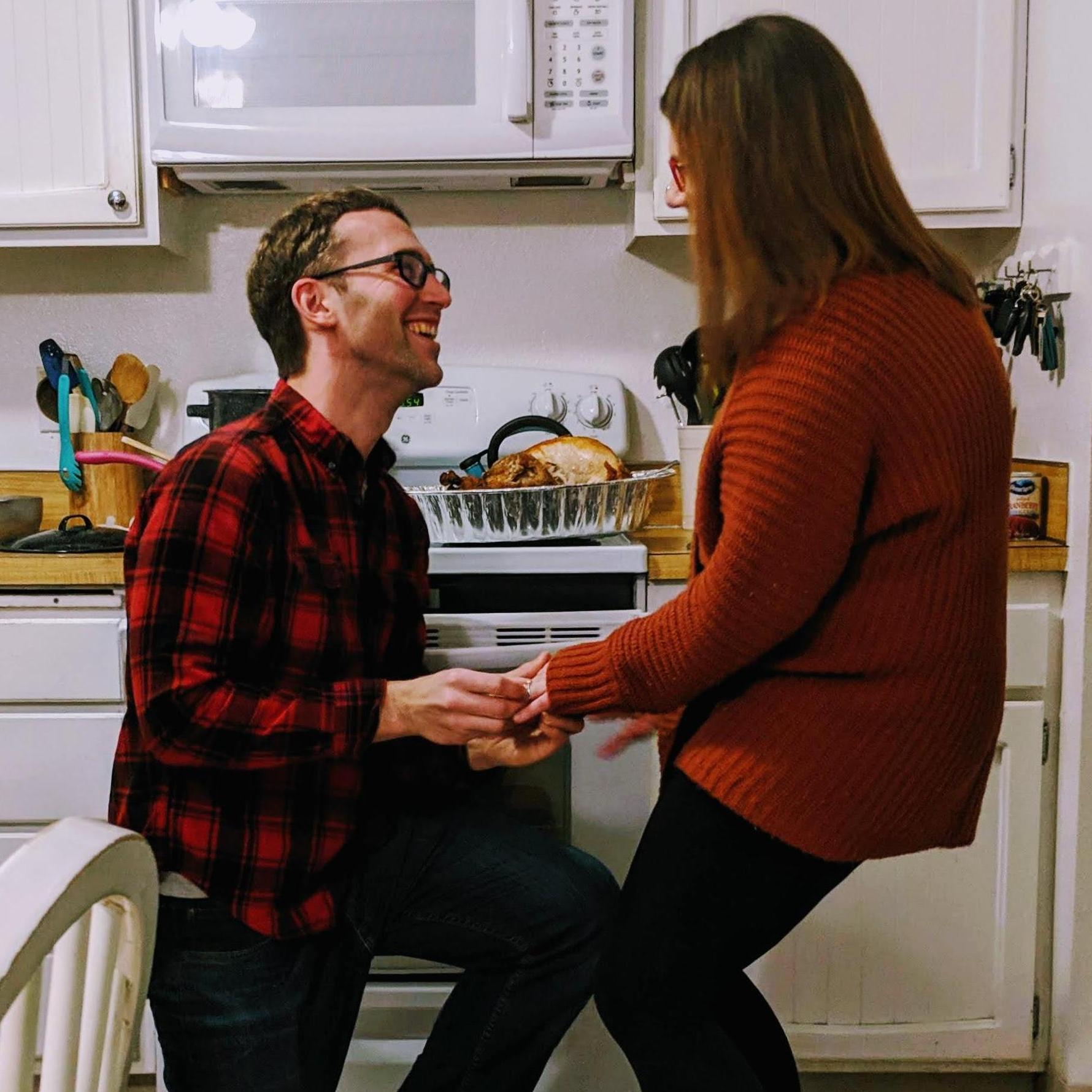 The day Chris proposed!