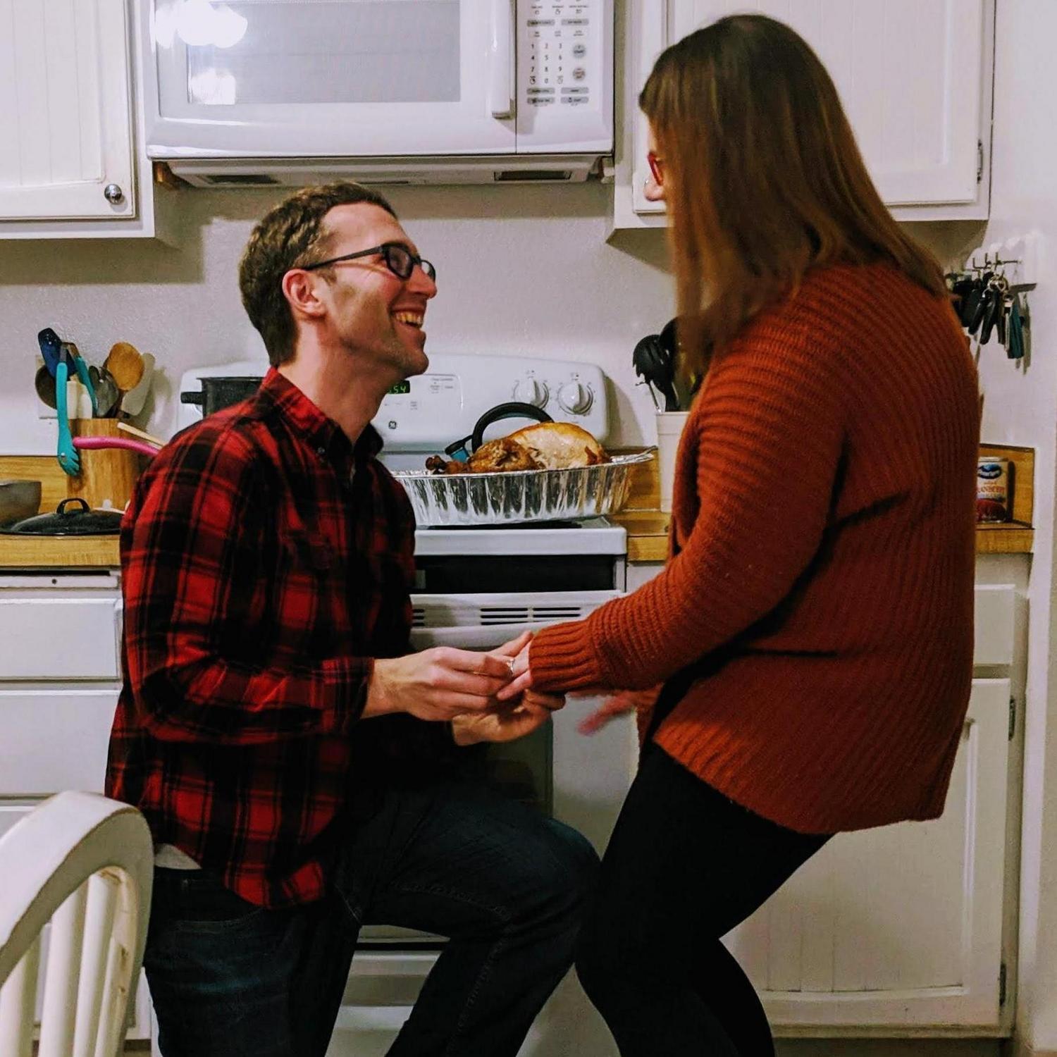 The day Chris proposed!