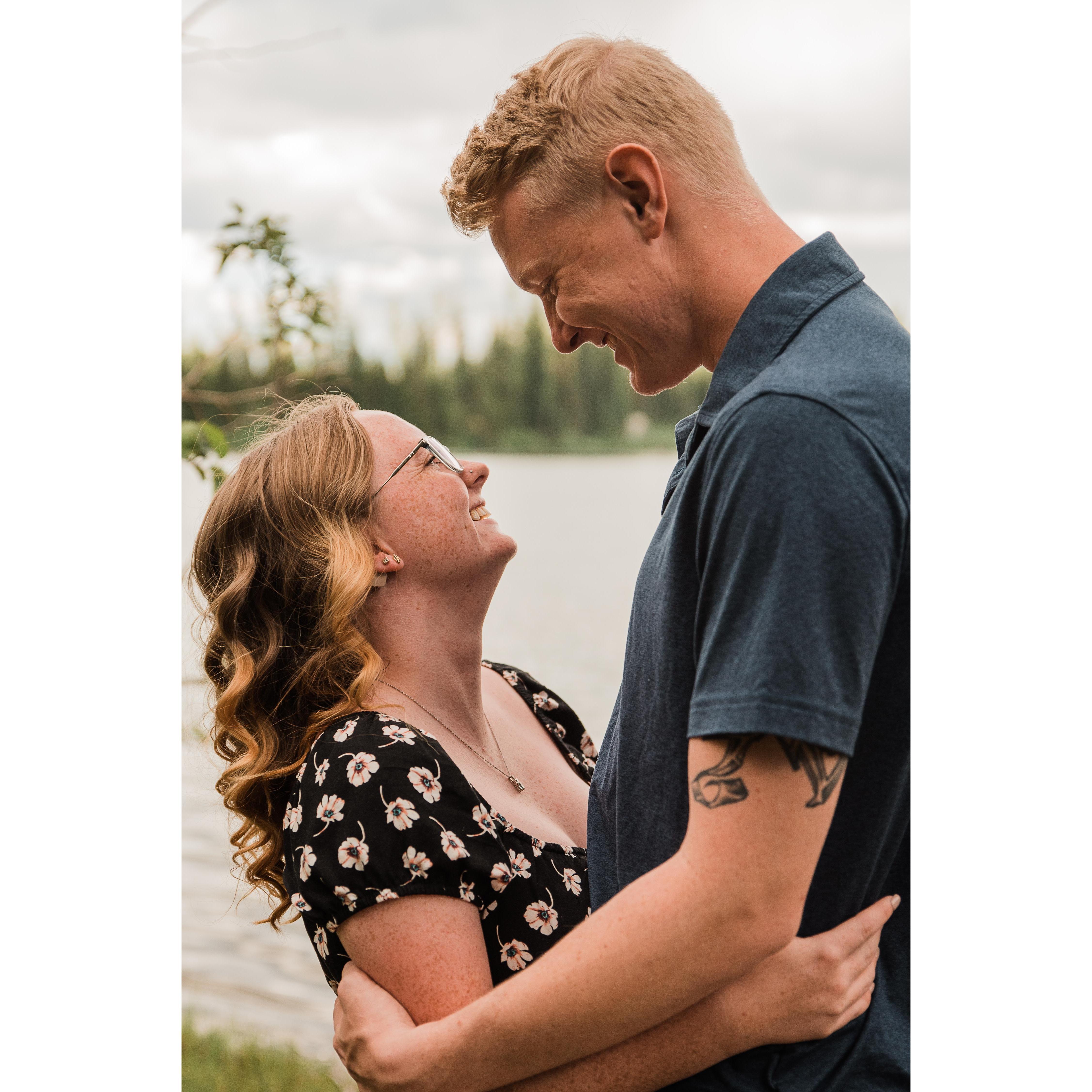 Part of our engagement session at the Grand Tetons.