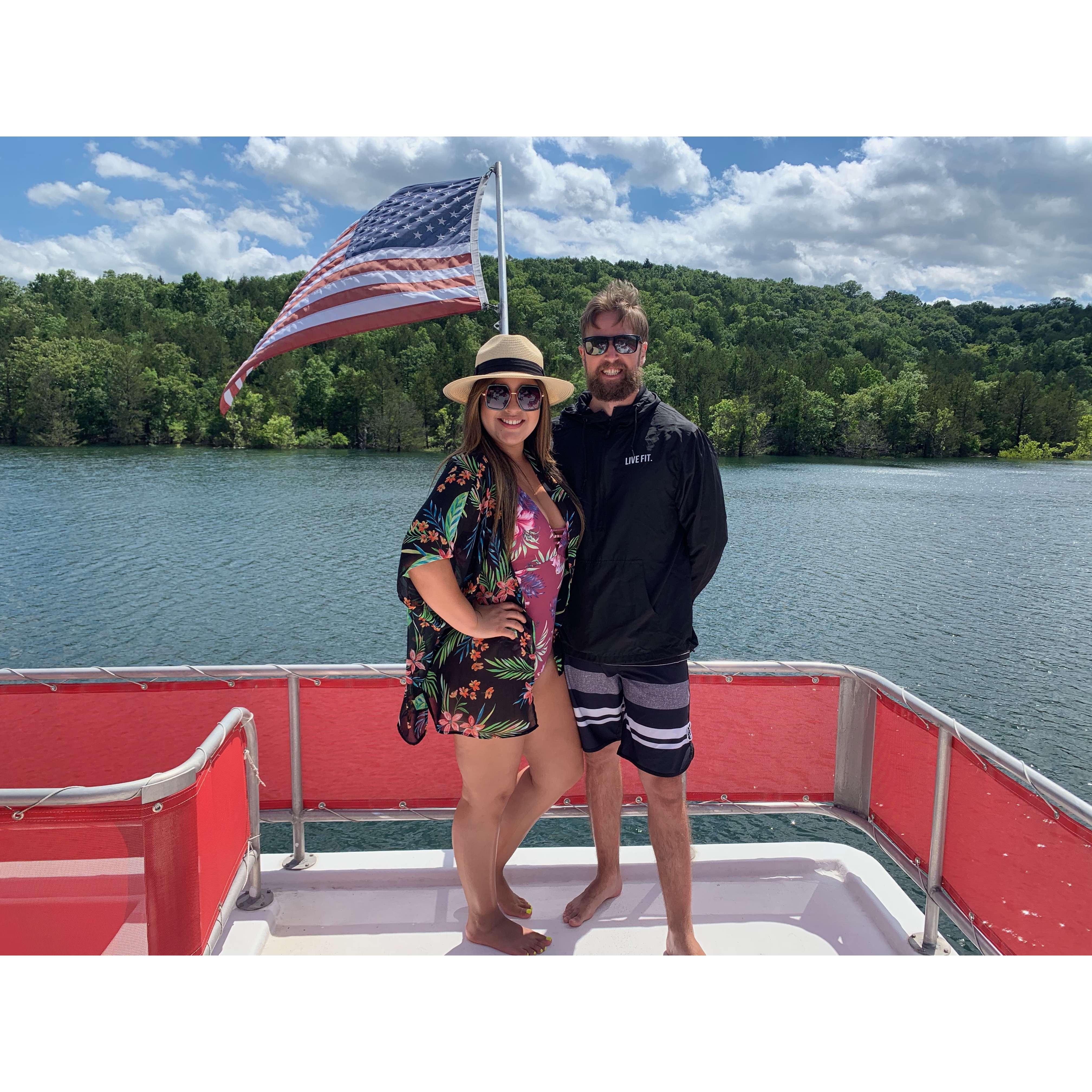 Family house boat trip at Table Rock lake in Missouri!