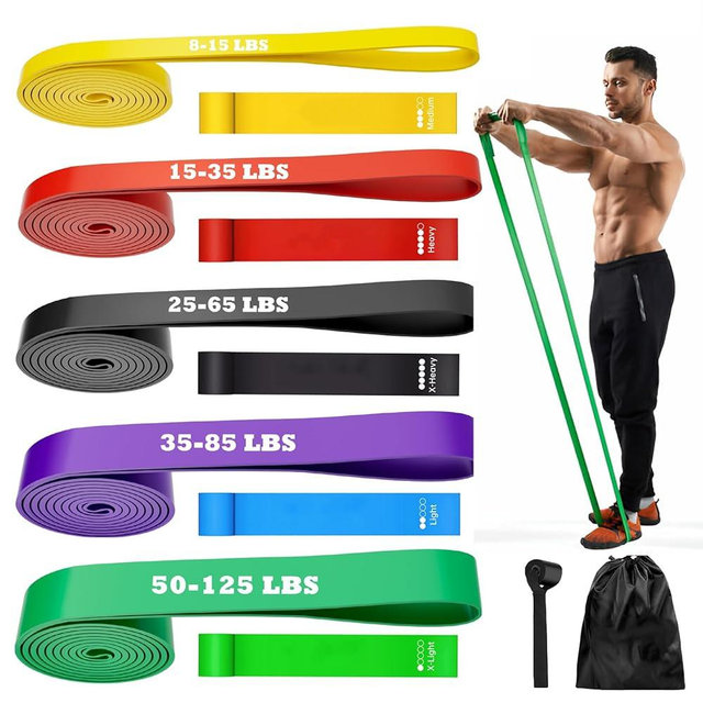 Resistance Bands, 12 PCS Resistance Bands for Working Out, Pull Up Assistance Bands for Men&Women, Exercise Bands Heavy Duty Workout Bands with Door Anchor,Carry Bag for Home Gym Travel Equipment