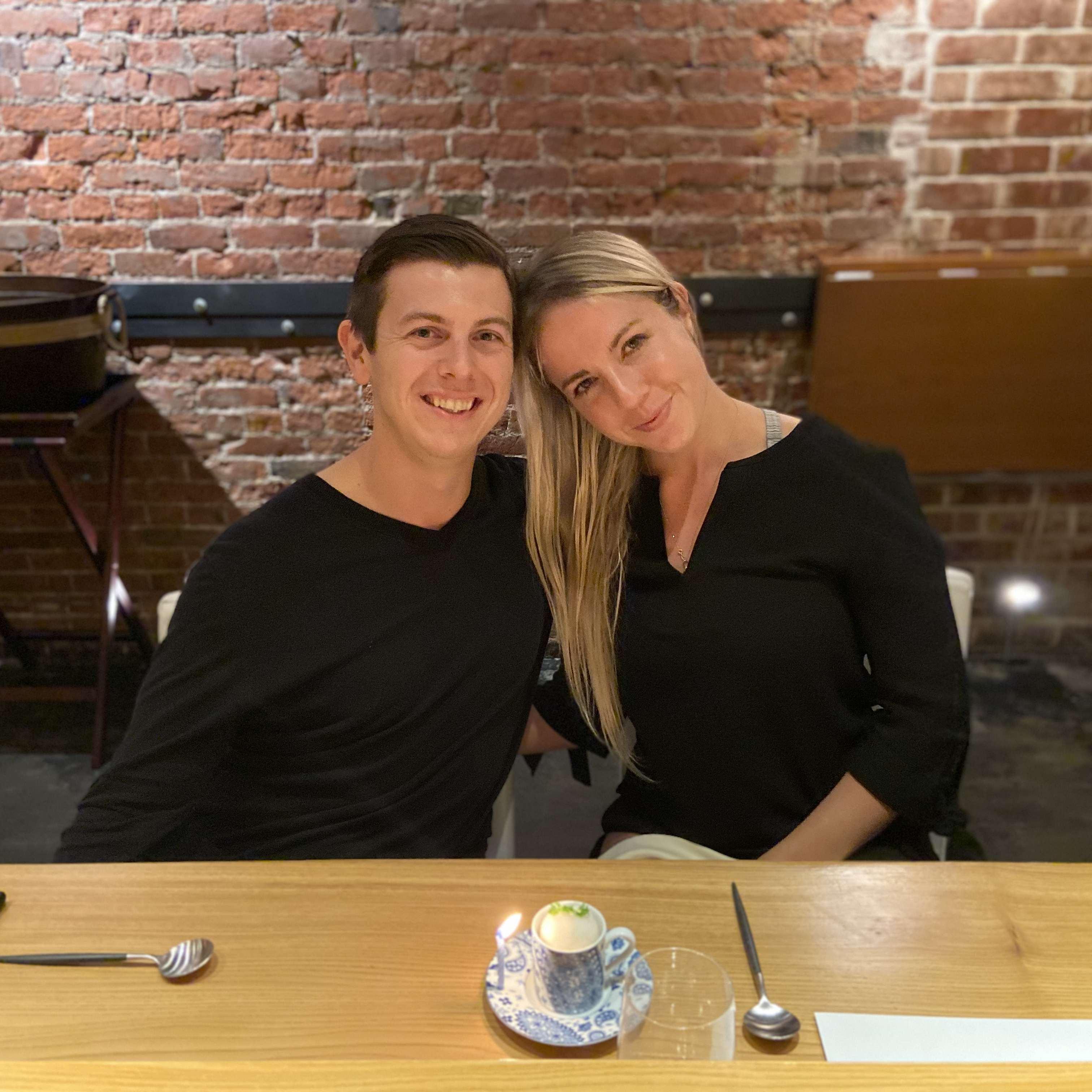 Our 7 year anniversary at Hinata (Our favorite restaurant in San Francisco)