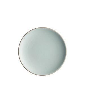 Coupe Salad Plate - Aqua Chocolate Brown