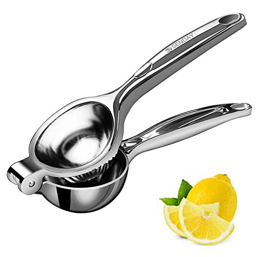 Lemon Squeezer Stainless Steel Manual Fruit Squeezer, Citrus Squeezer Orange Juicer Fruit Juice Reamer Fast Handle Press Tool, Manual Juicer Perfect for Juicing Oranges, Pomegranate, Lemons & Limes