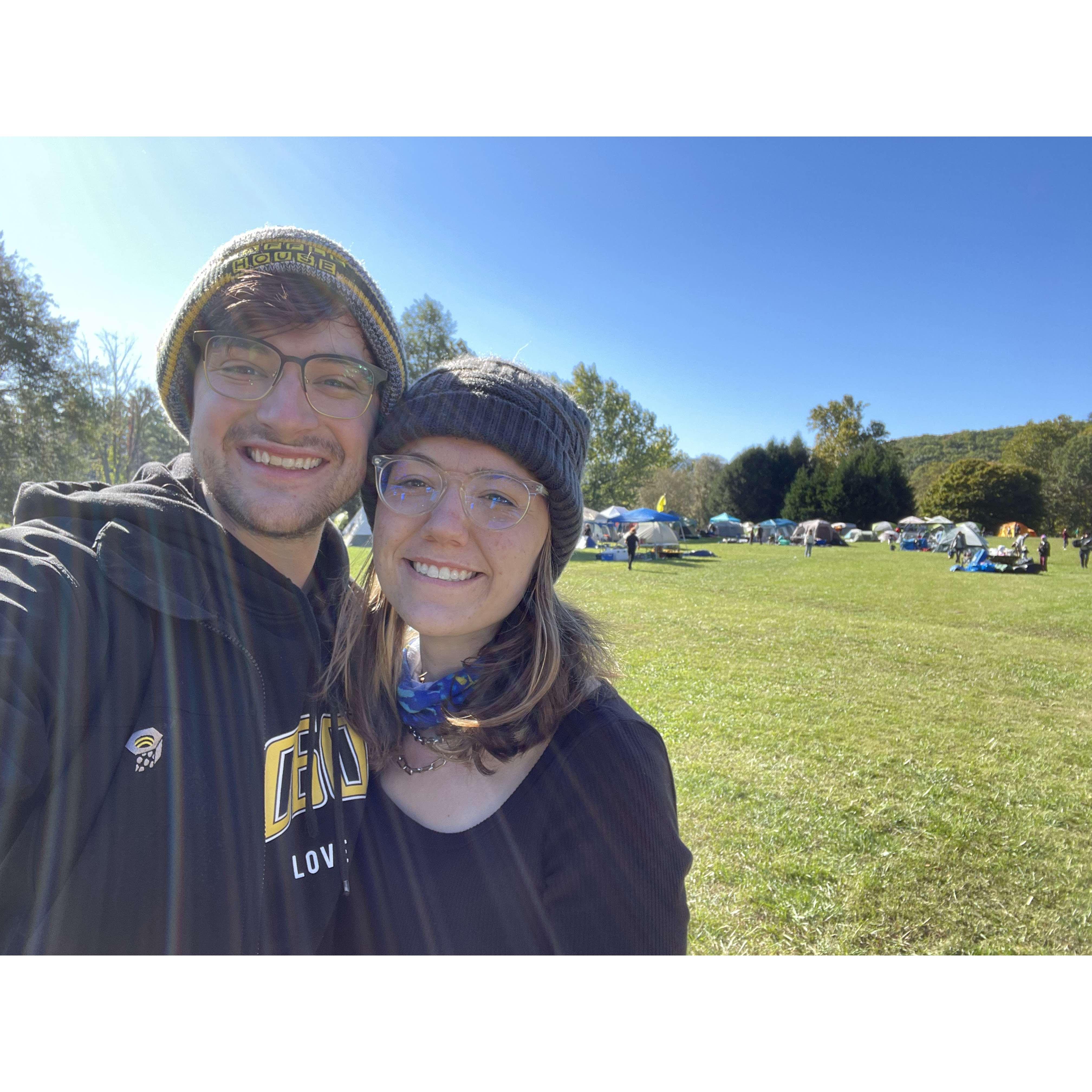 Harrison and I at the Lake Eden Arts Festival together!