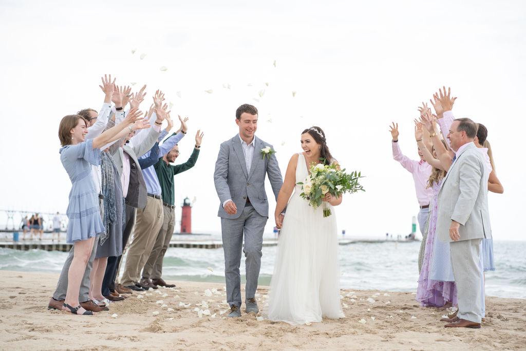 Maria and Burke feel lucky that they were able to hold a small wedding ceremony , but they are especially looking forward to celebrating with ALL their loved ones in 2021!