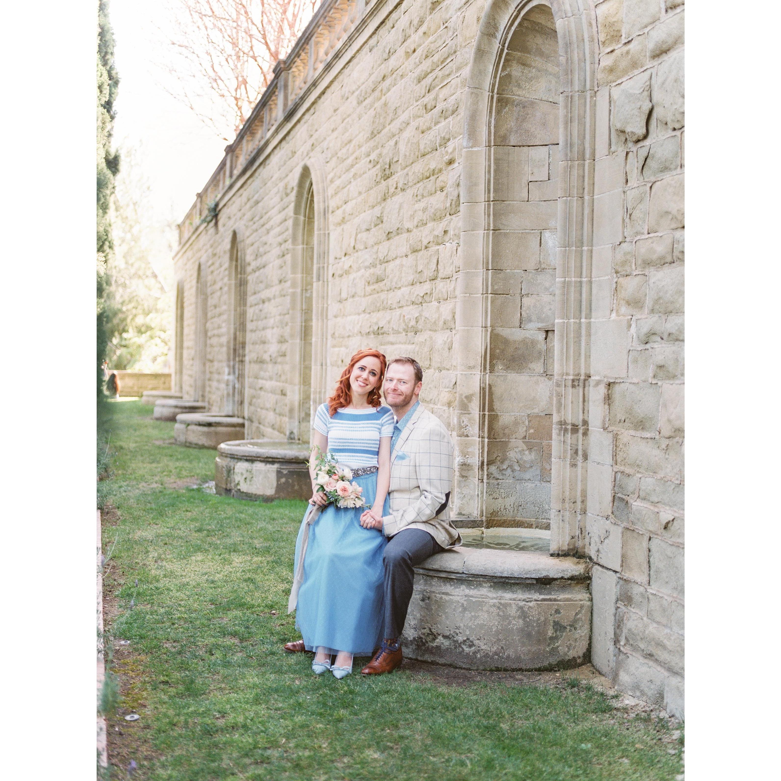 Taken at Greystone Mansion during our engagement photo shoot.