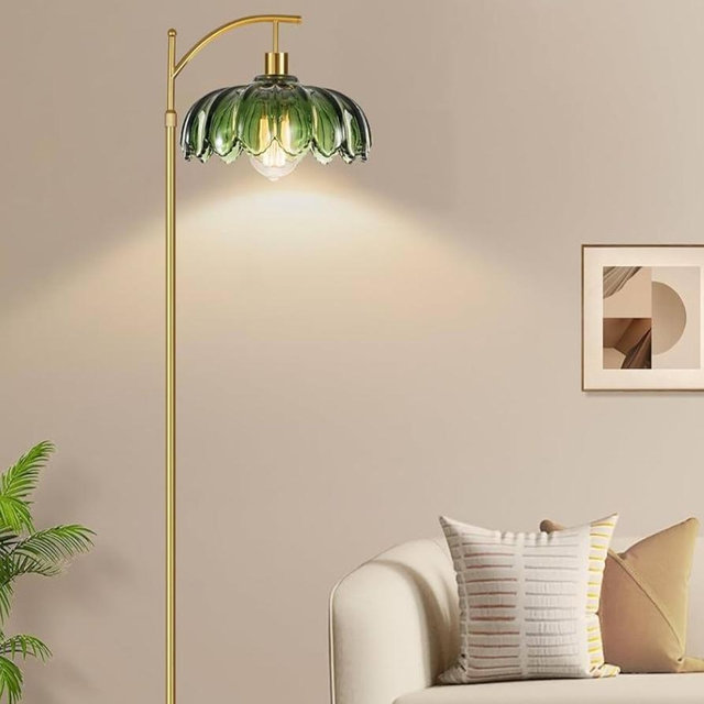 Mid Century Modern Standing Lamp with Remote