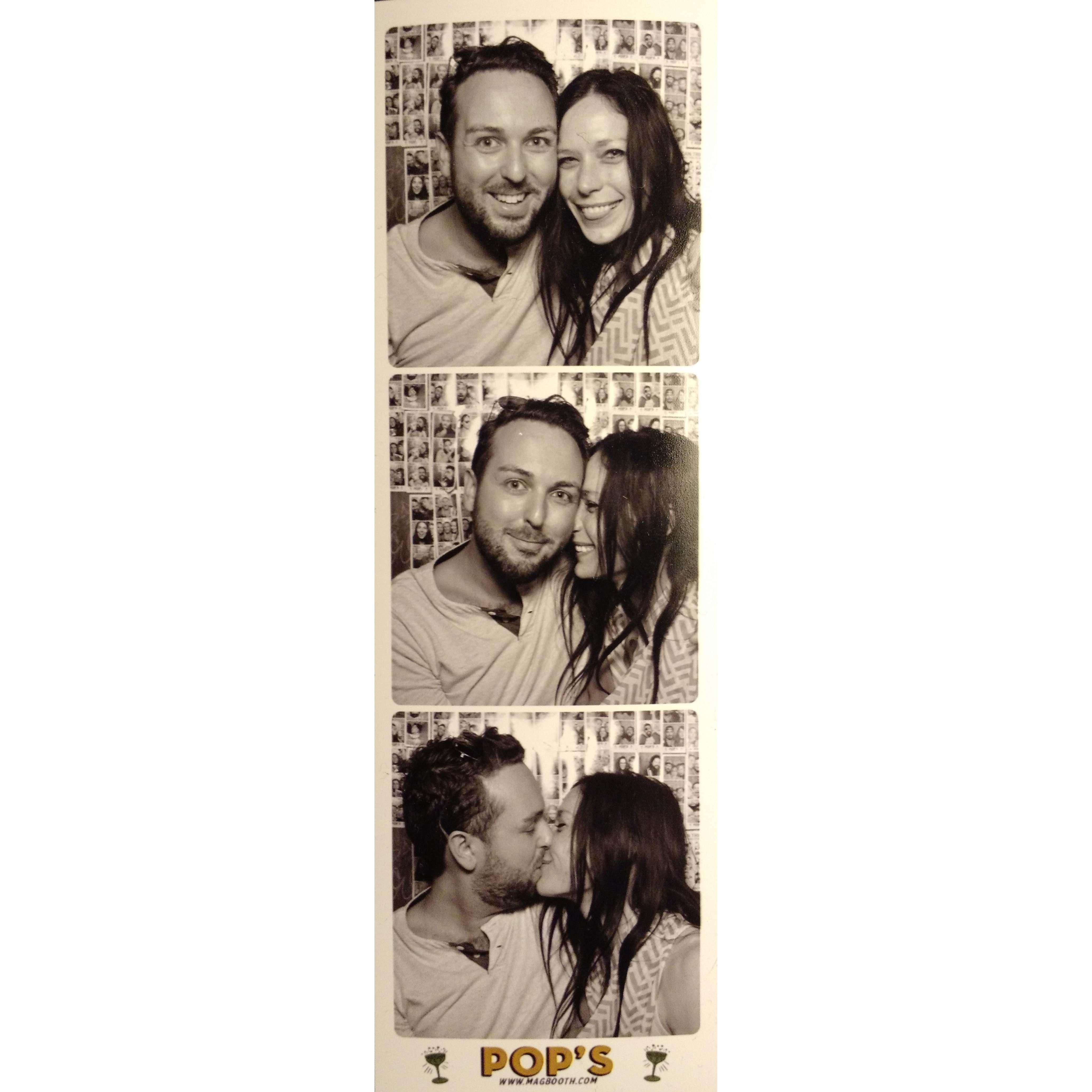 From the photo booth at our local pub Pop's.