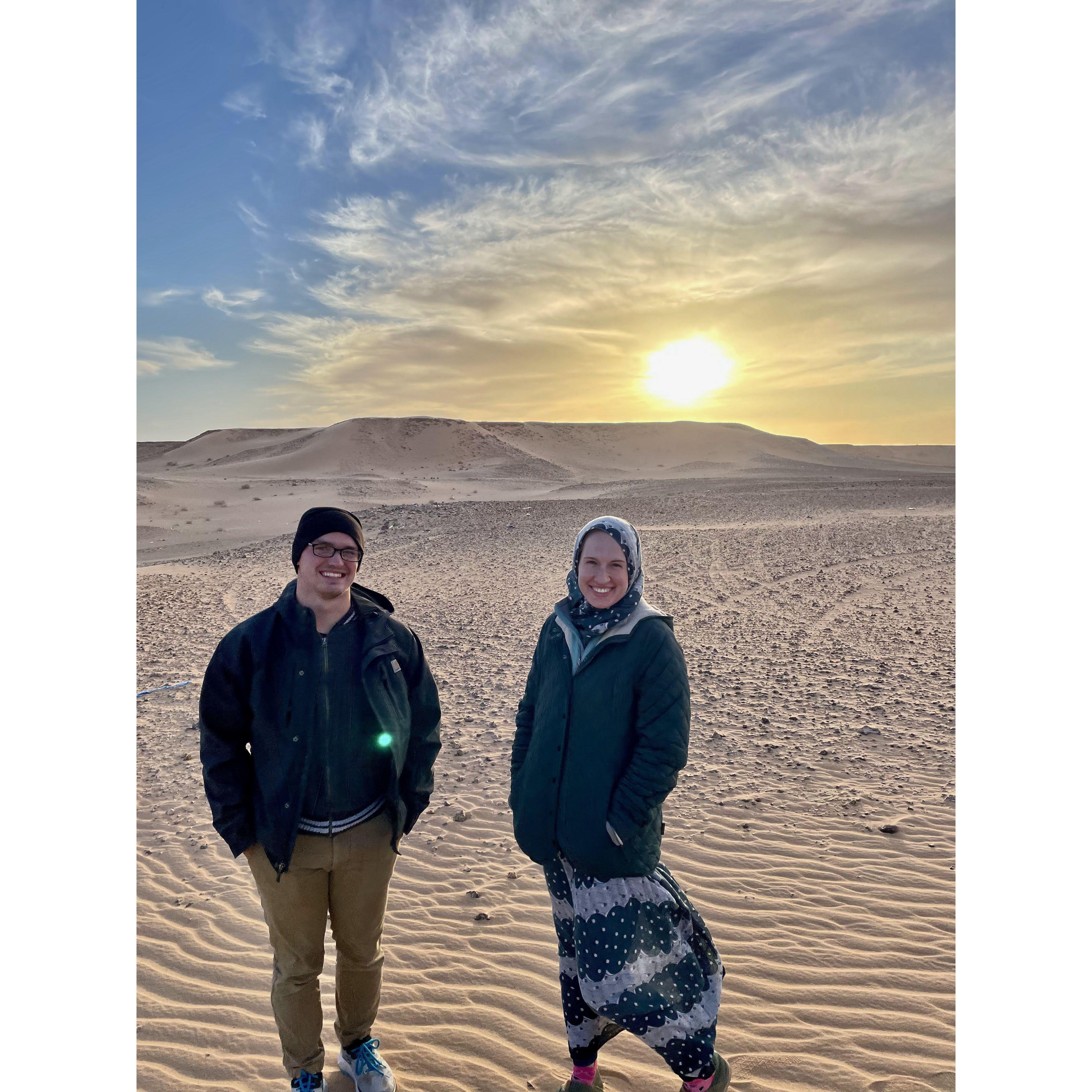 We had been to Algeria together before, but never as a couple! ...distance for cultural appropriateness :)