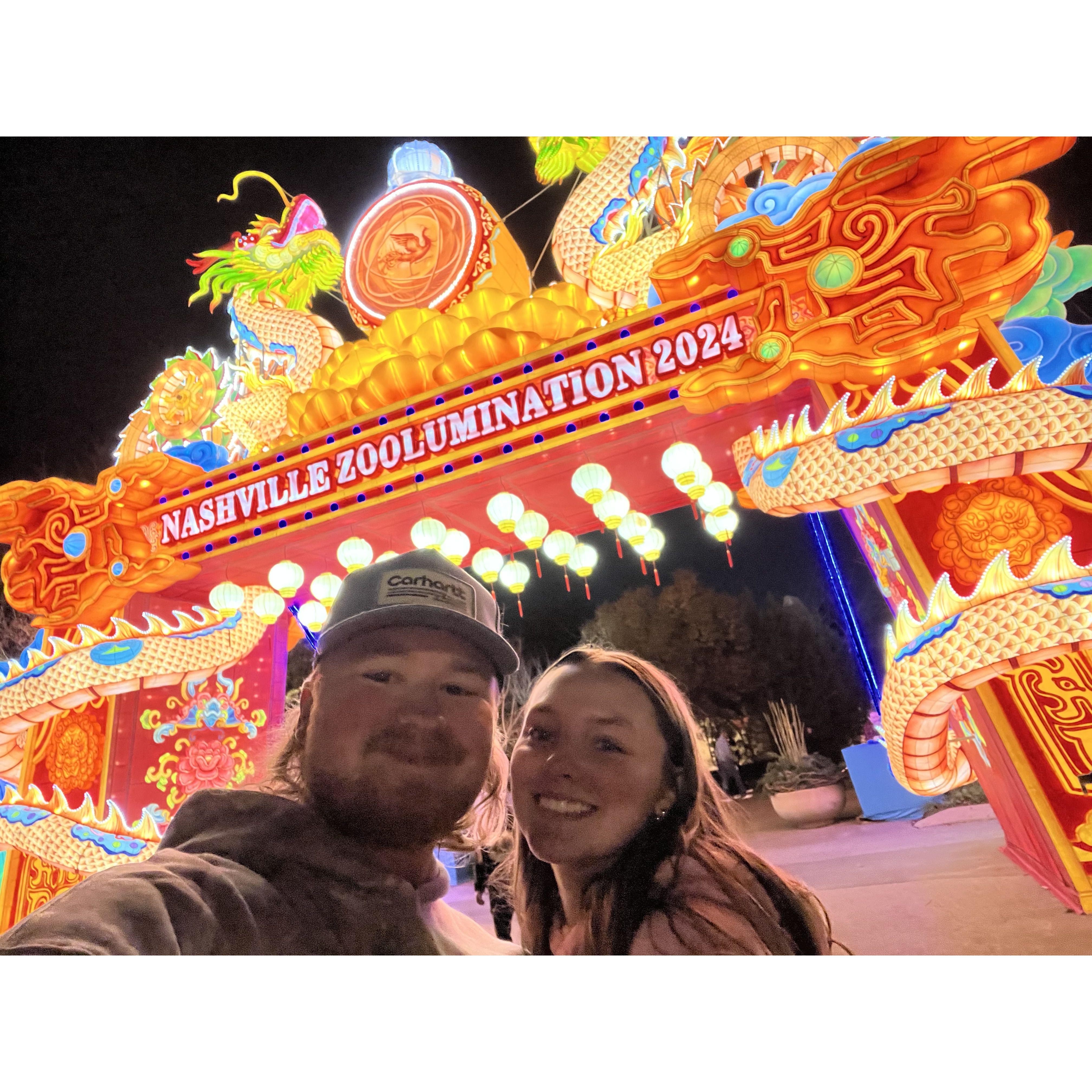 Christmas at Nashville's zoo!