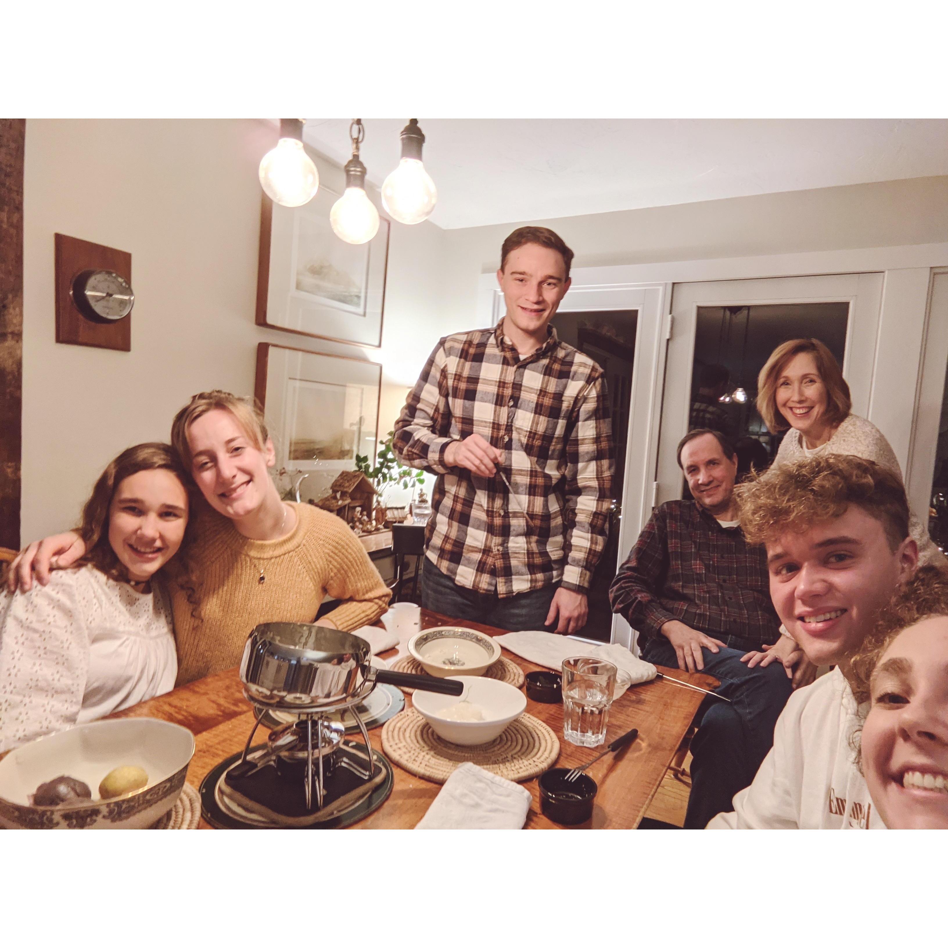 New Year's Eve fondue night