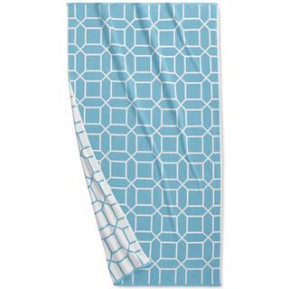 Hotel Collection - Resort Geo Print Cotton Beach Towel