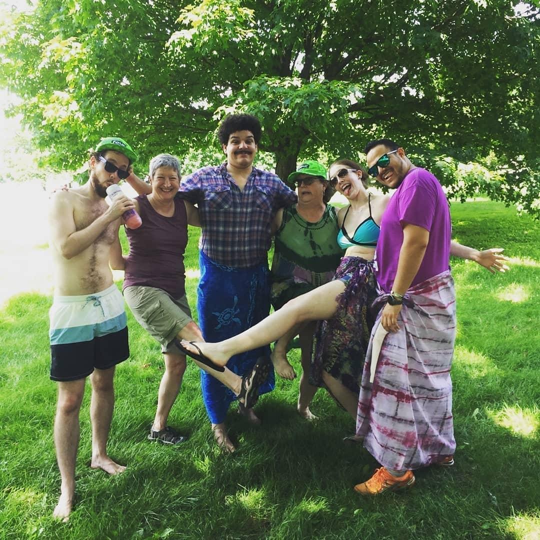 Summer picnic at the point with the Rands