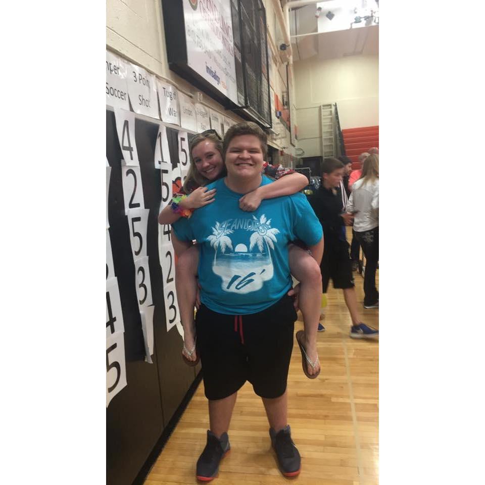 Senior activities in the high school gym