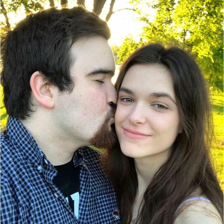 When Johnathan gave Christina a promise ring on their one year anniversary at Capaha Park.