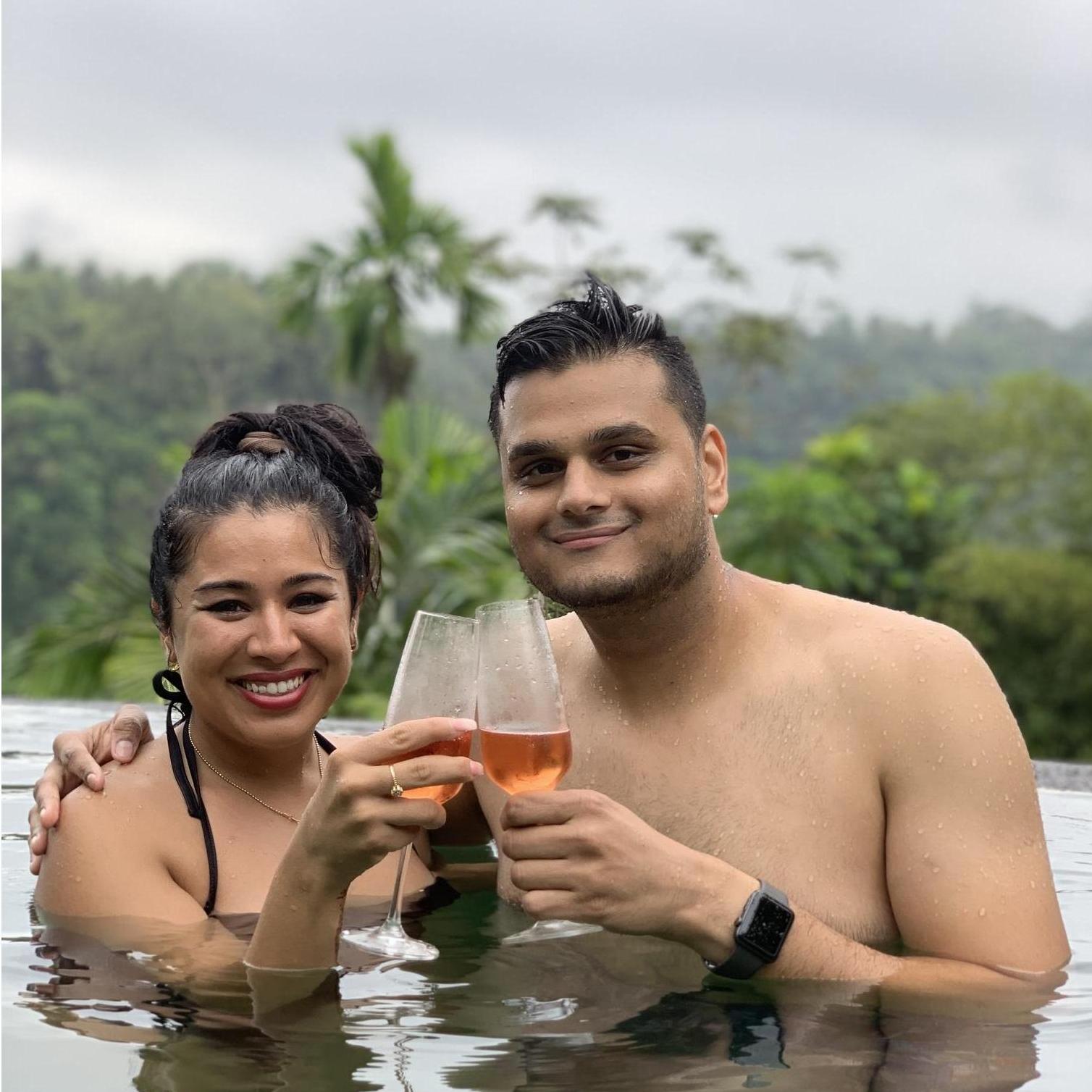 Newly engaged in Bali