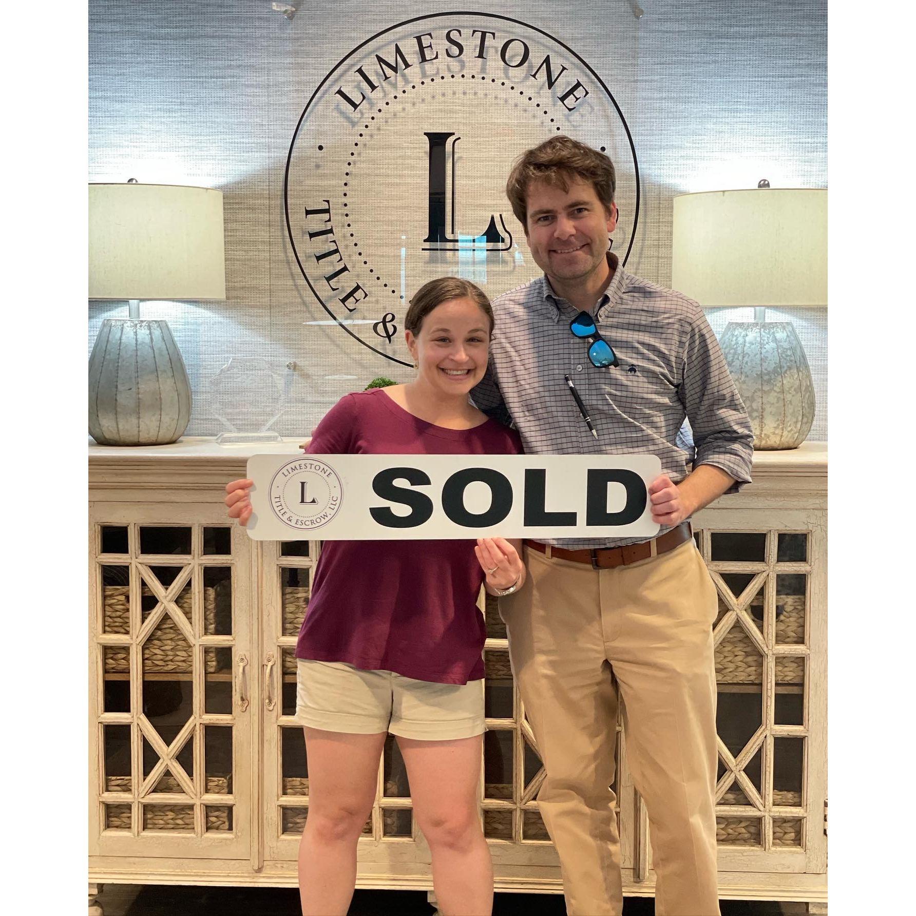The first time we bought a house!