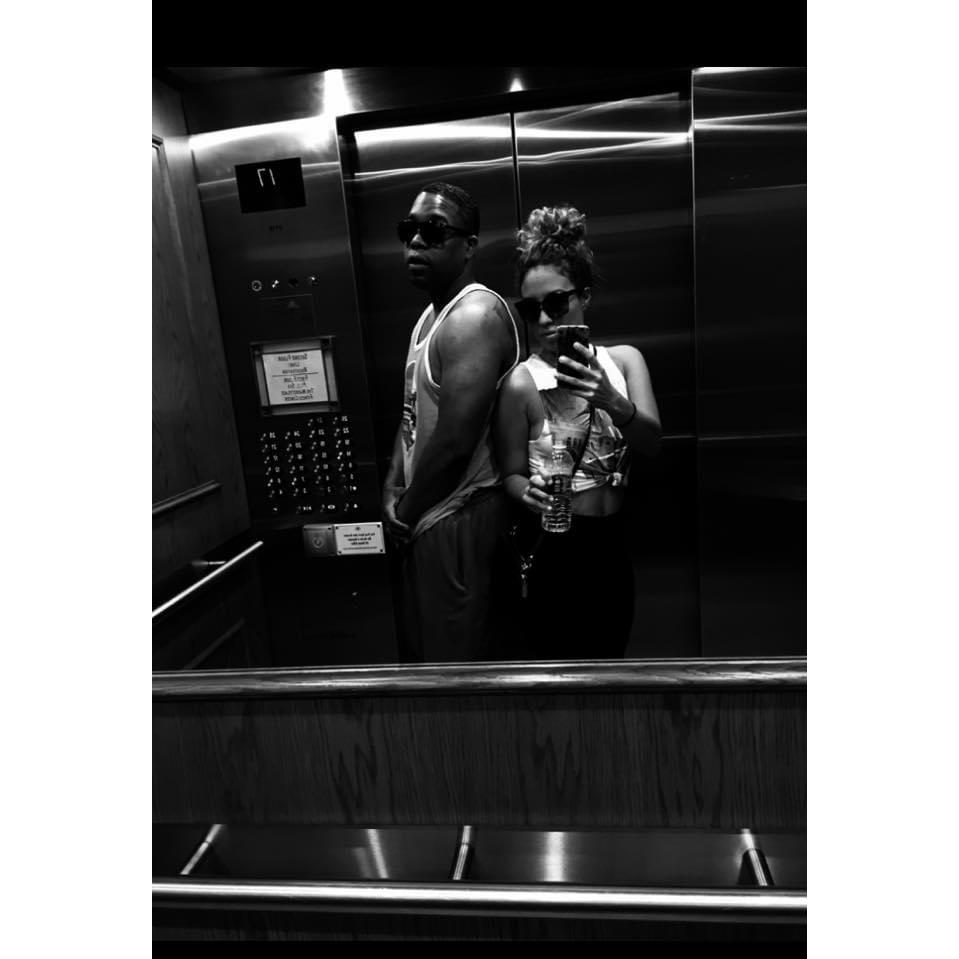 “Sometimes stuff goes down, when there’s a billion dollars on an elevator...” (People often tell us we resemble celebrity couples, we even got Jay Z & Beyonce. So had to use their quote for this pic!)