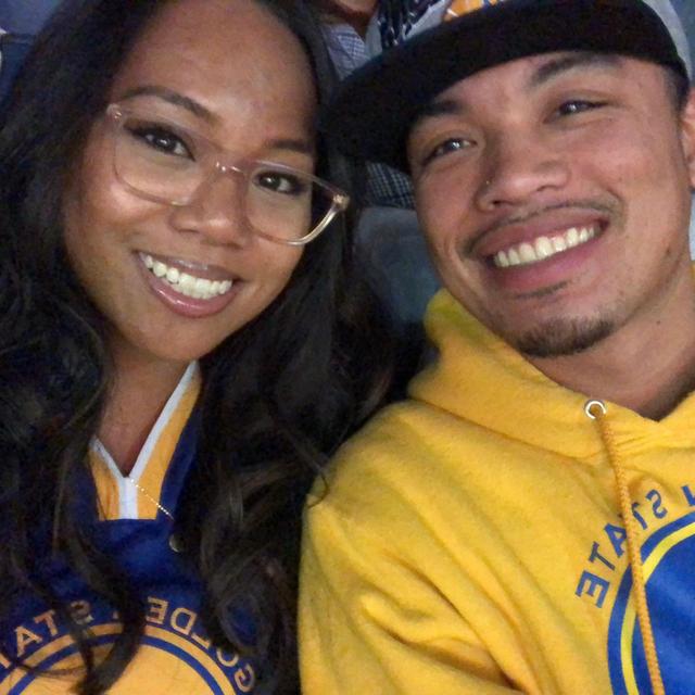 Our first game at Chase Center!