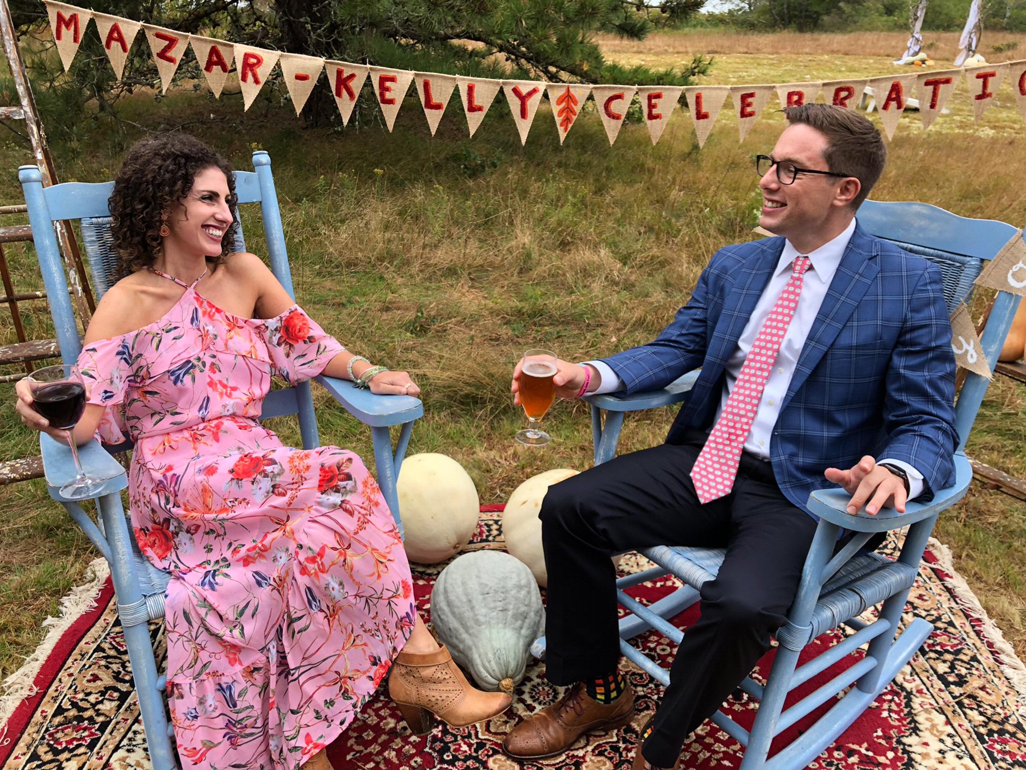 Celebrating at Casey and Jason's storybook wedding