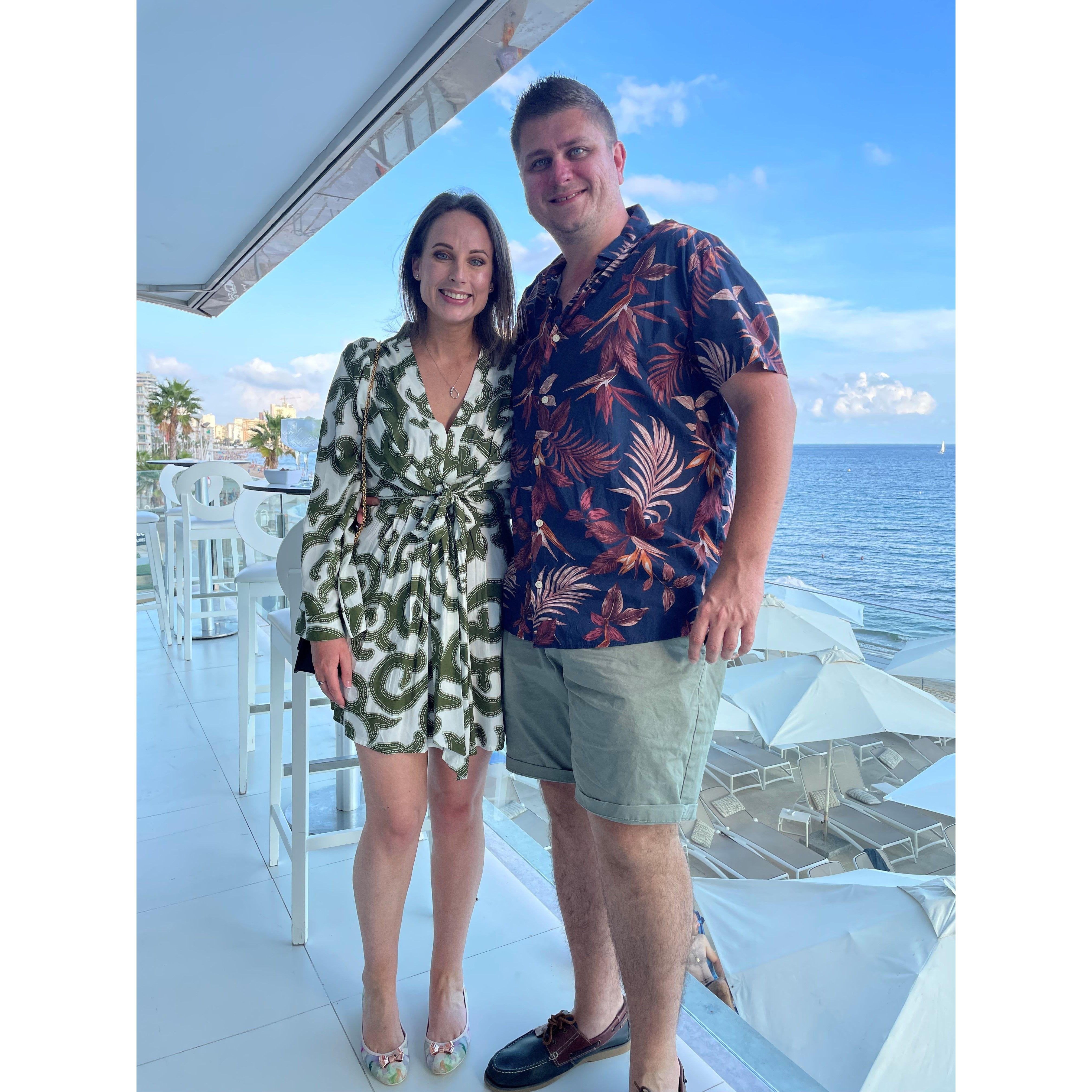 Or in a beach side restaurant