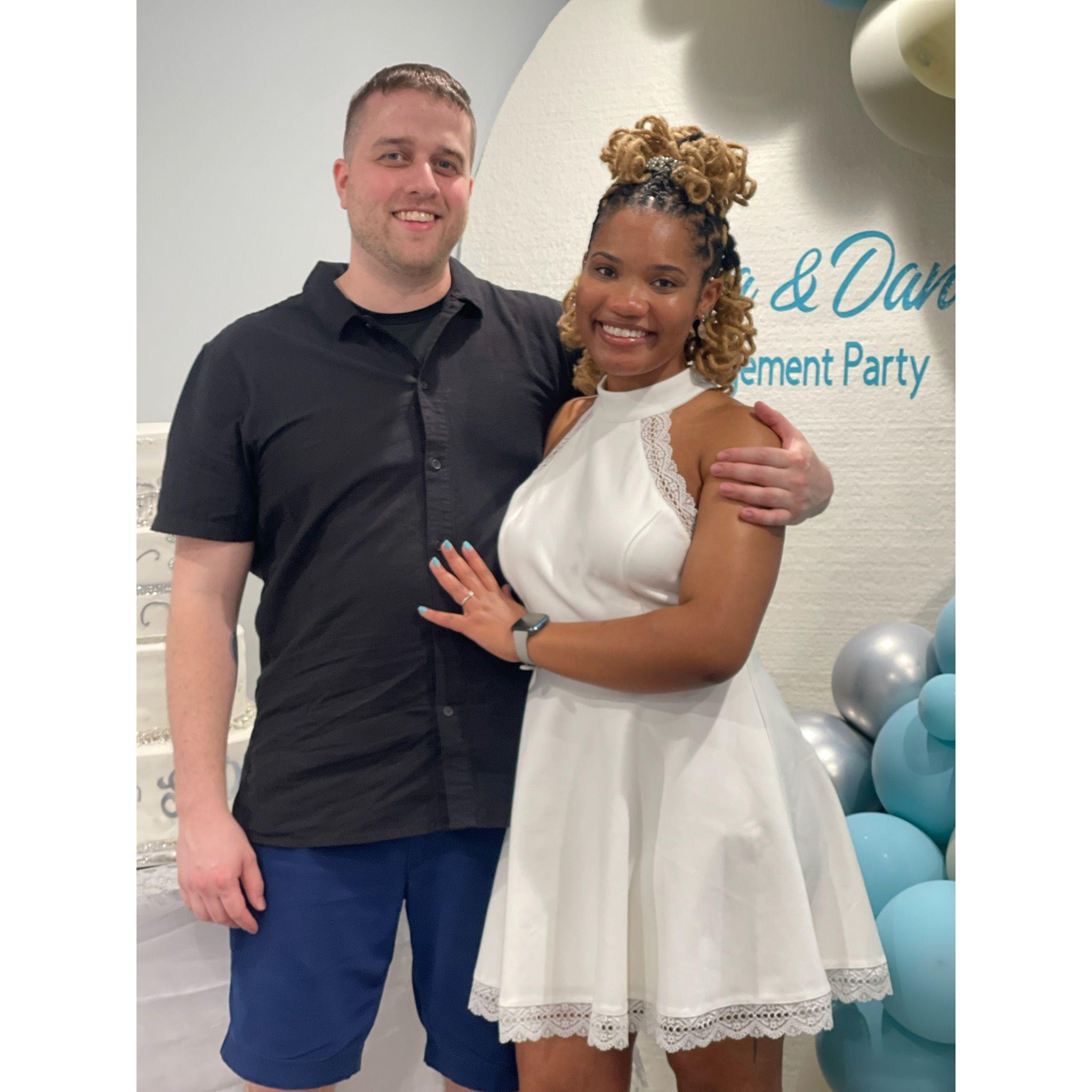 Us at our Engagement Party!