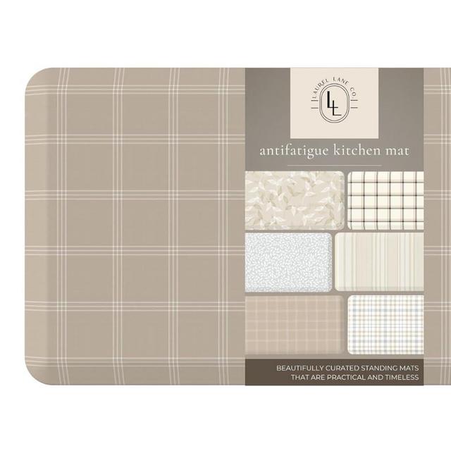Anti Fatigue Mat by Laurel Lane Co. – Designer Anti Fatigue Mats for Kitchen Floor, Kitchen Mats for Floor, Desk Mat – Cushioned 0.75" Thick – Stain Resistant – Non-Skid Bottom – 20" x 39"