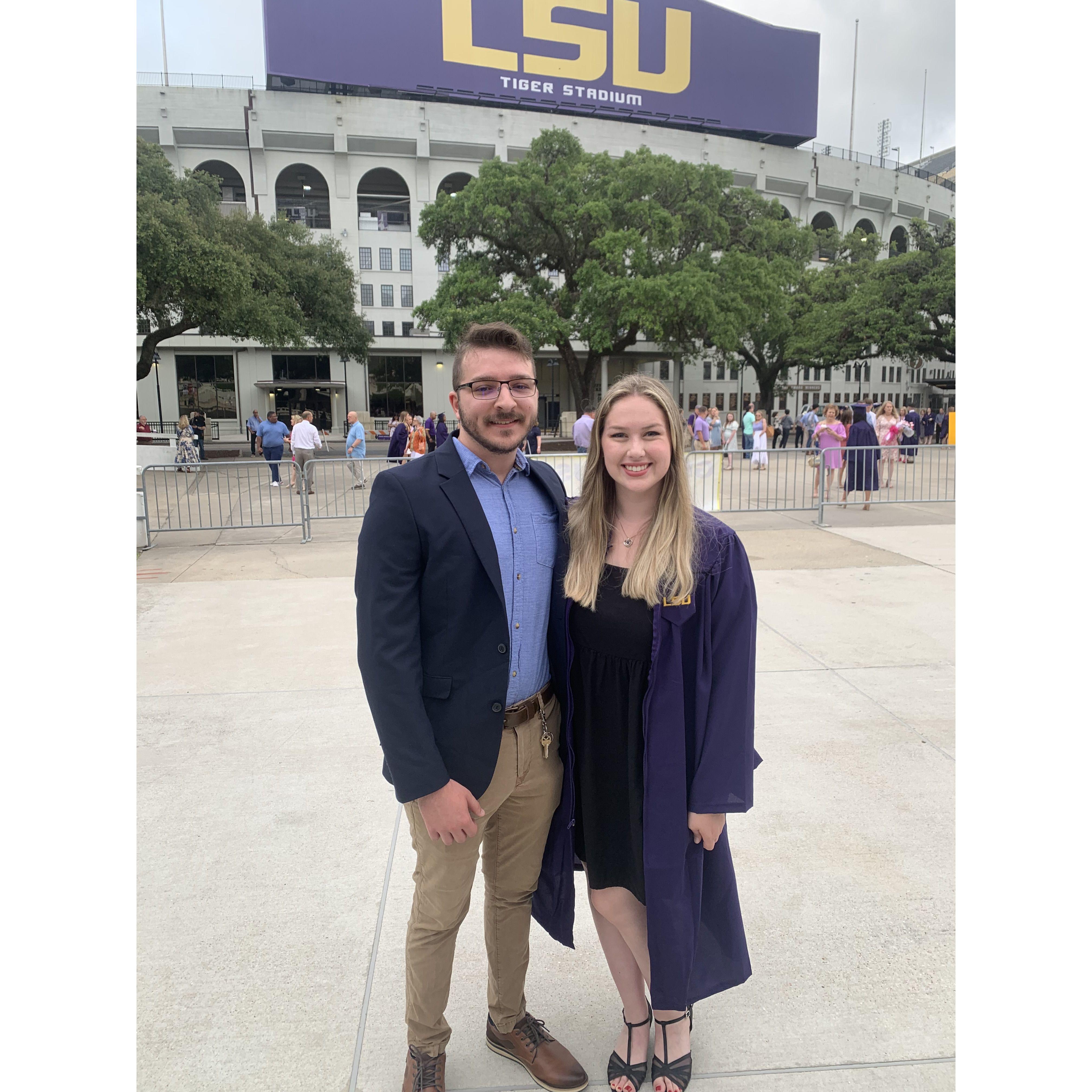 Mary graduating from LSU!