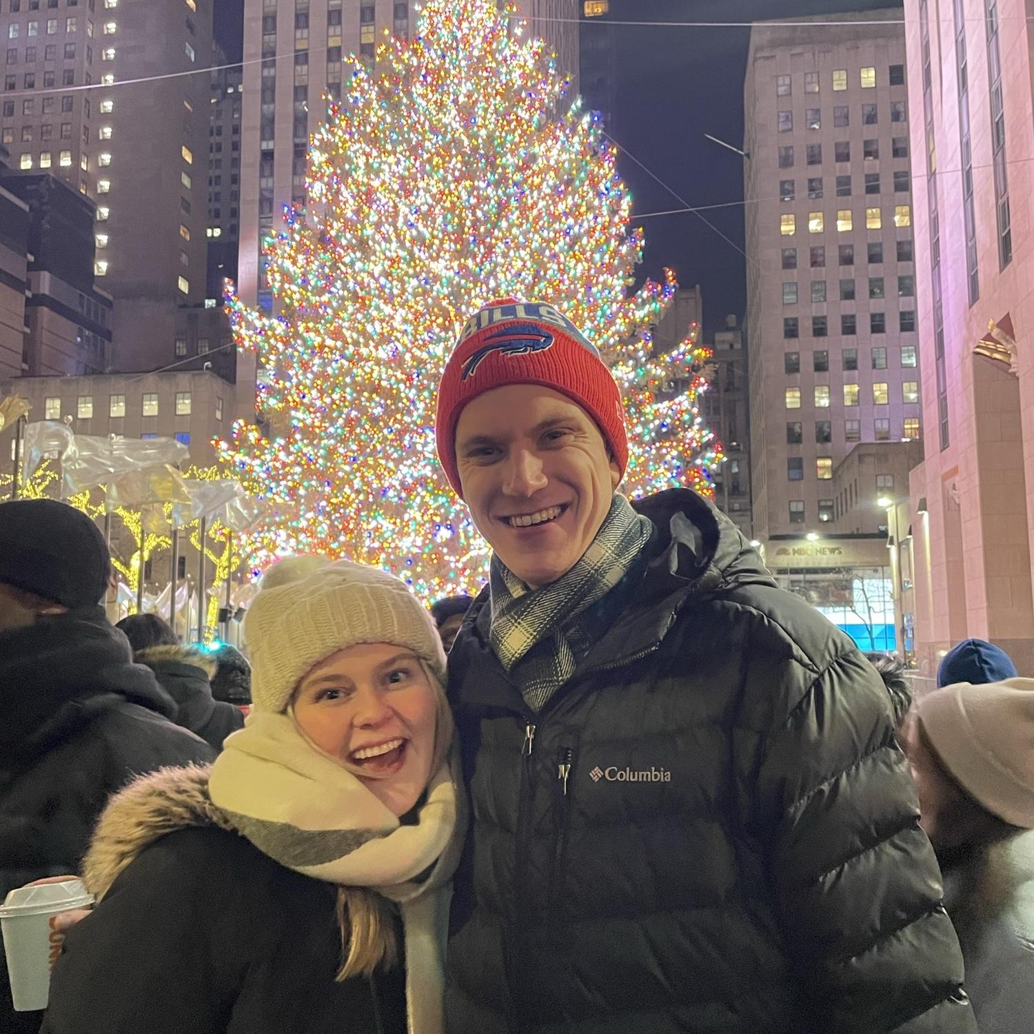 Anthony's first time seeing the NYC tree!