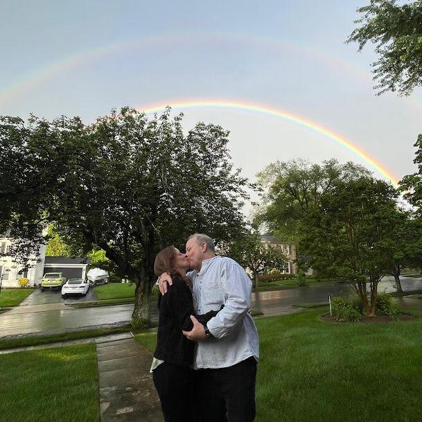 Look, a double rainbow! In Vienna, VA