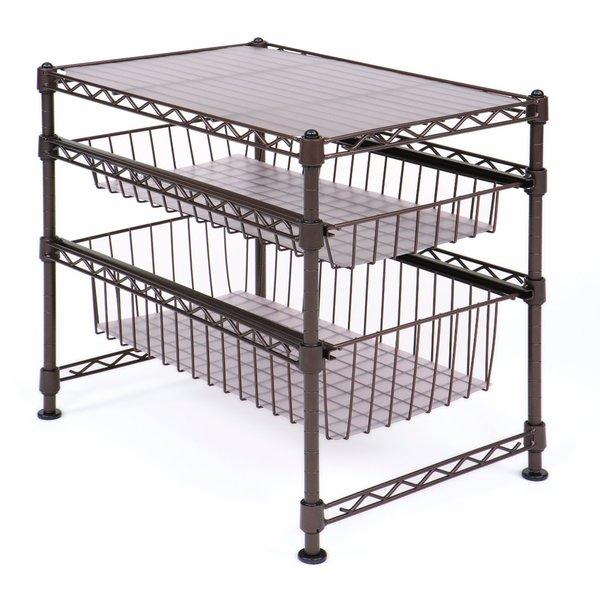 Surfwood Basics Stackable Kitchen Cabinet Organizer