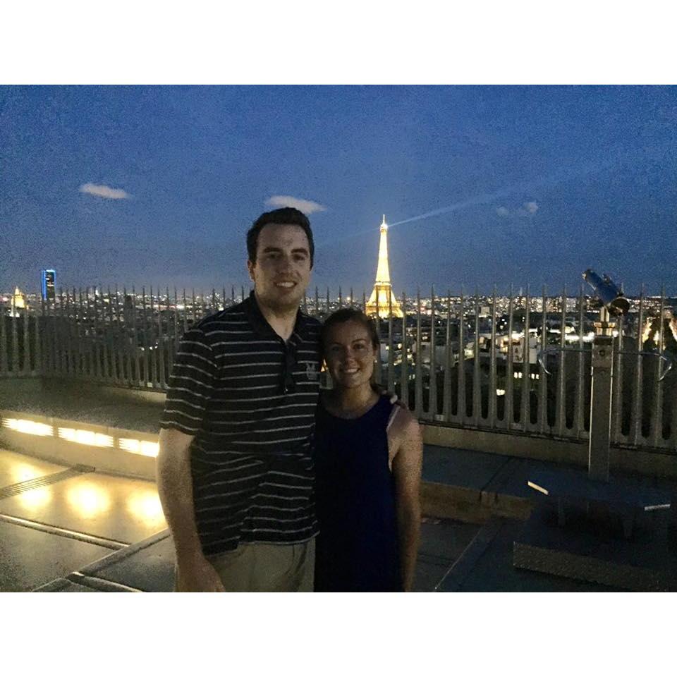 Top of the Arc de Triomphe overlooking the Eiffel Tower 
Paris, France
Study Abroad 2015