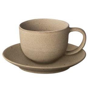 Kumi Stoneware Coffee Cup with Saucer (Set of 2)
