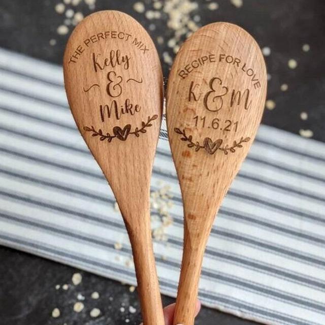 Personalized wooden spoon, Baking gifts, Cooking gifts, Bridal shower gift, Unique wedding gift for couple, Housewarming gift,