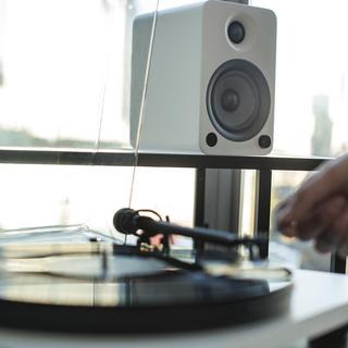Powered Speakers with Bluetooth and Phono Preamp