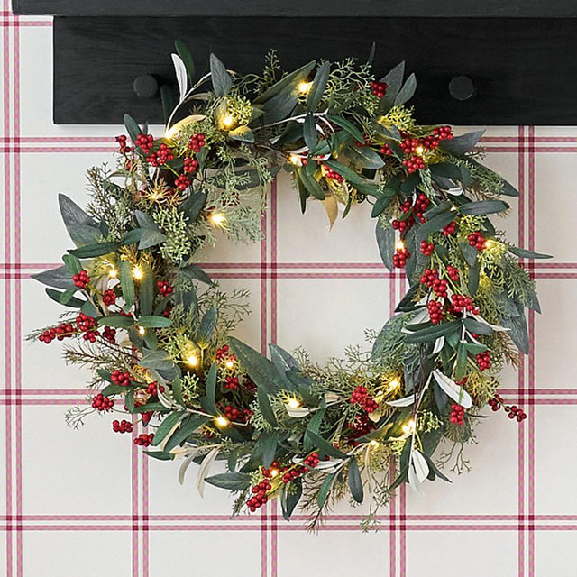 Eucalyptus and Berry Holiday Wreath