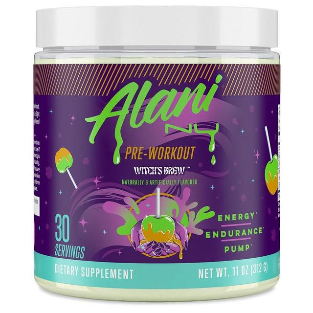 Alani Nu Pre Workout Powder | Amino Energy Boost | Endurance Supplement | Sugar Free | 200mg Caffeine | L-Theanine, Beta-Alanine, Citrulline | 30 Servings (Witch's Brew)