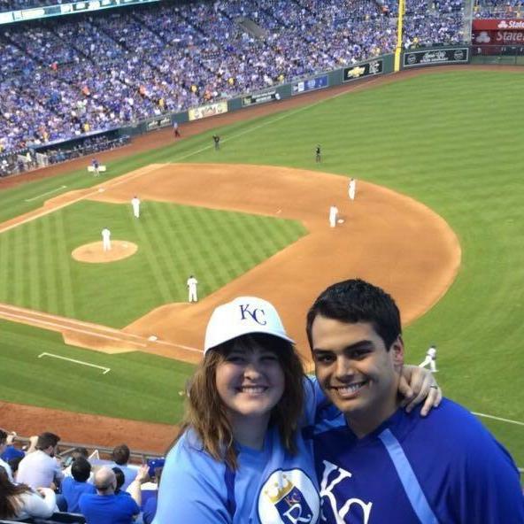 Cheering on our favorite team from the nose-bleeds!