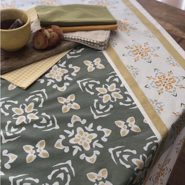 TABLECLOTH MERUT GREEN 60 X 90