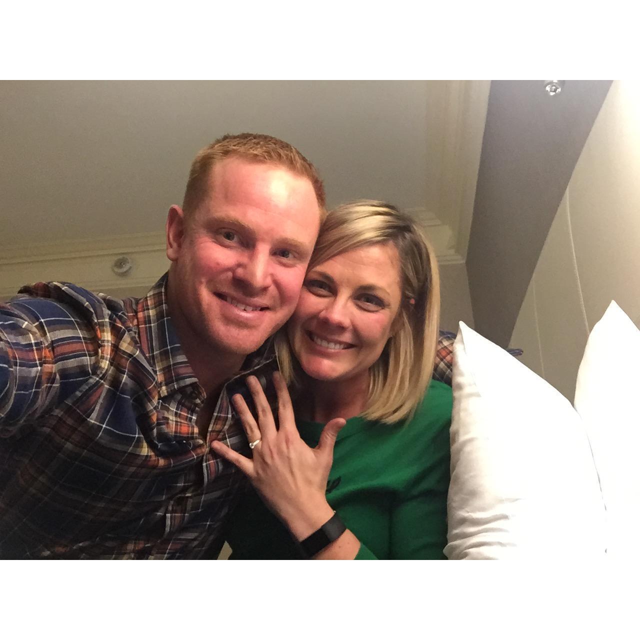 The night we got engaged- Dec 15th 2018 at the Fairmont Royal York