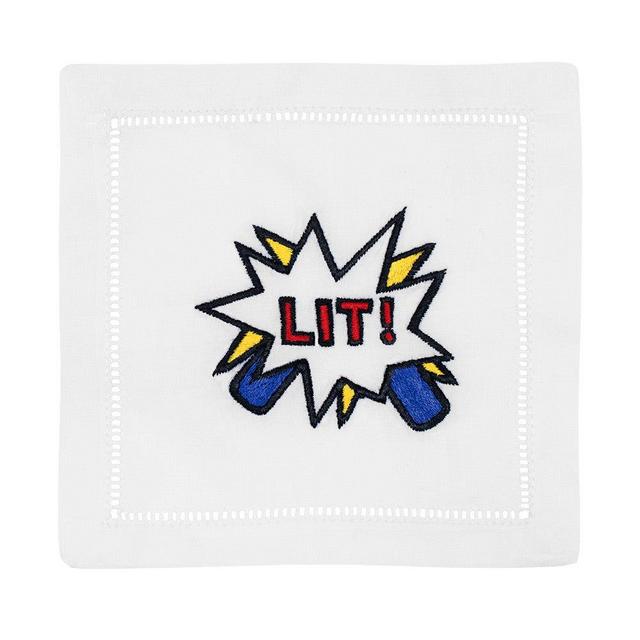 Lit Cocktail Napkins Set of 4