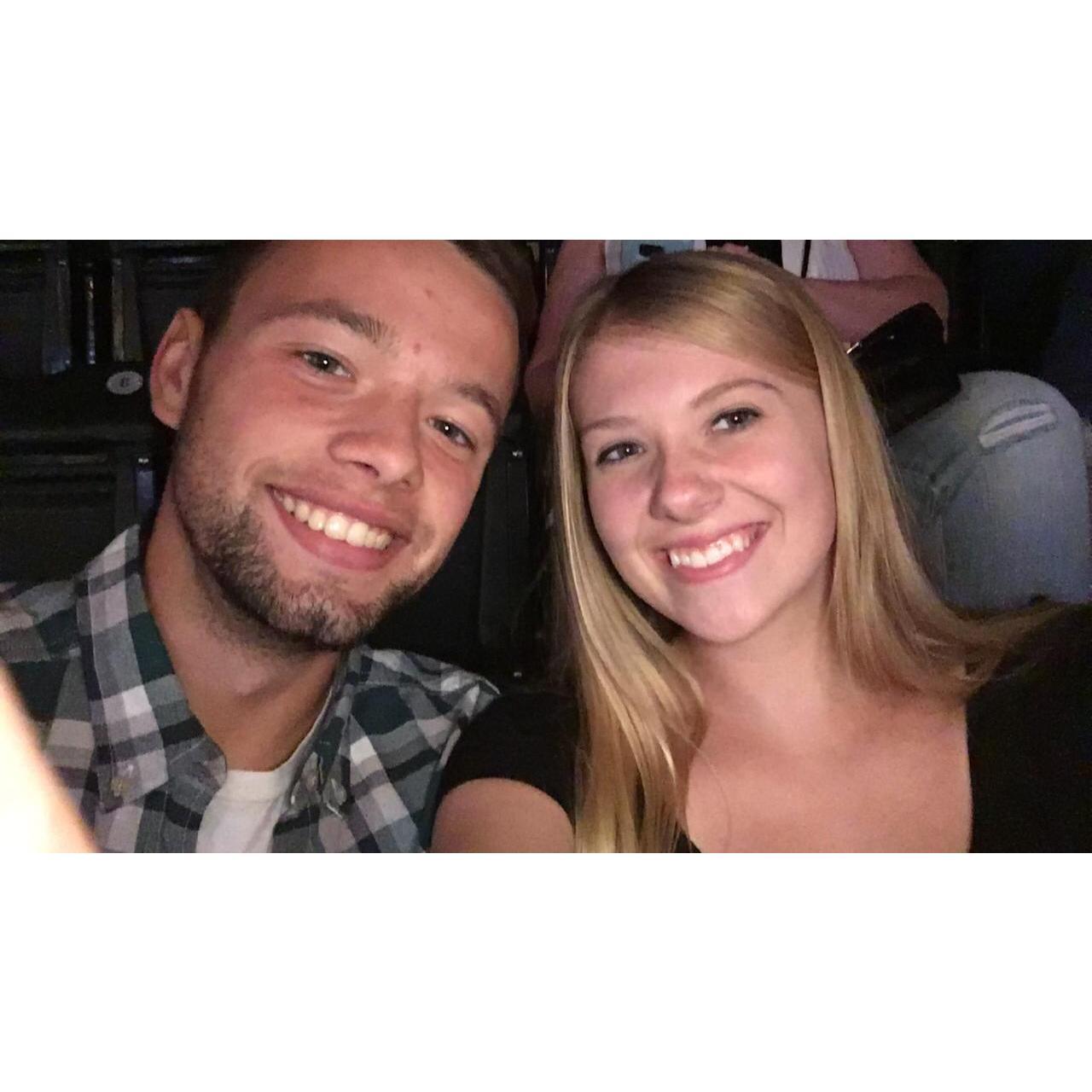 At the Bruno Mars concert in Indianapolis