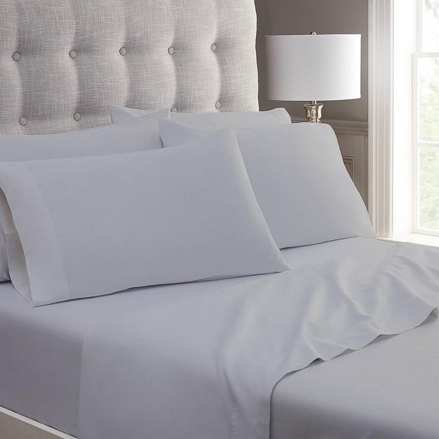 King Assure 100% Cotton Sateen Sheet Set Light Gray - Wholistic
