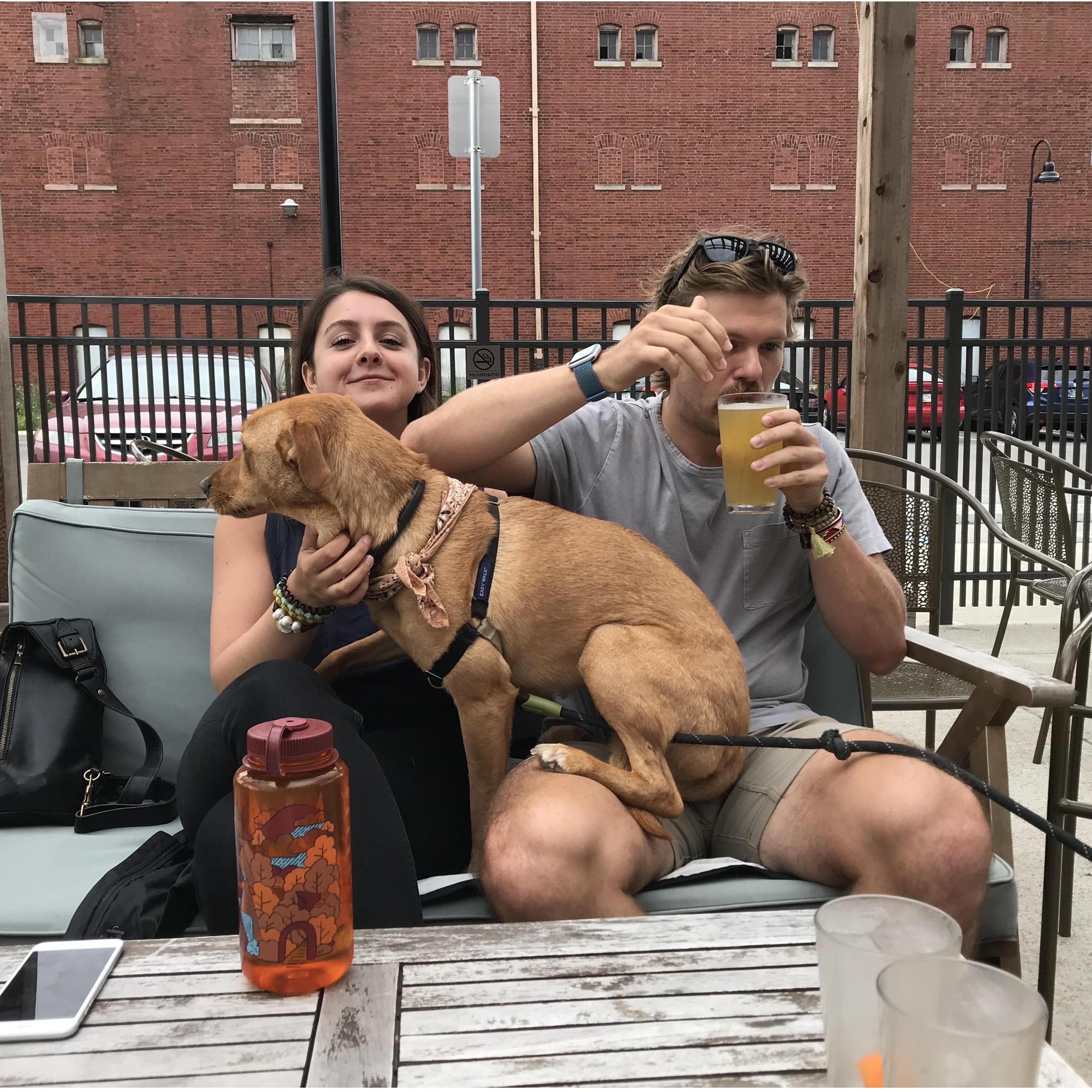 I love everything about this picture. Taken our first time seeing each other after spending about a month apart. Thank you to Nicole Rodriguez for taking this pic, and Myra for making it hilarious.